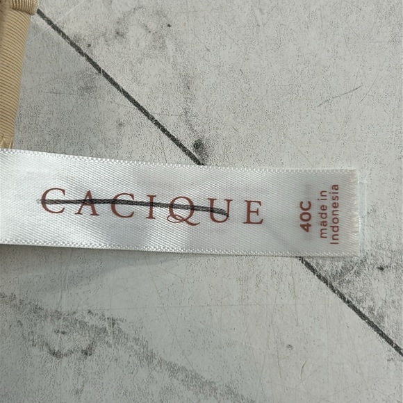 NWOT Cacique Lane Bryant Womans Bra Nude Comfort Bliss Strapless UNDERWIRE 40C - Picture 7 of 8